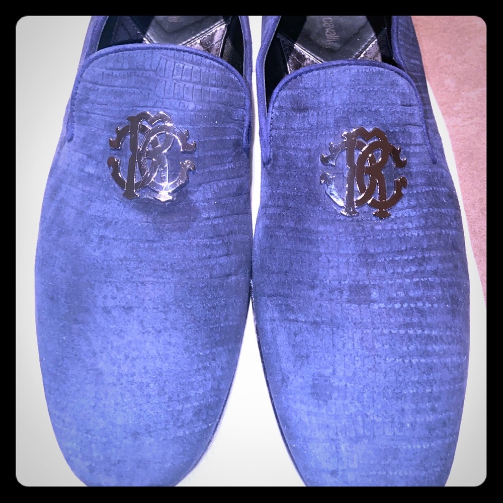 Roberto Cavalli Firenze Suede Smoking slippers